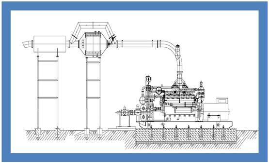 Small Waste Heat Boilers For 600KW Engines